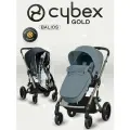 Коляска прогулочная Cybex Balios S LUX NEW 2025 Stormy Blue с накидкой для ног и дождевиком