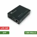Медиаконвертер SFP, 10/100/1000 Base-T – 100/1000 Base-FX, RJ-45, LFP