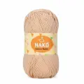 Пряжа Calico Bebe Nako, персиковый - 10687, 50% хлопок, 50% акрил, 5 мотков, 100 г, 245 м.