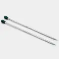 Спицы прямые Knit Pro Mindful 8 мм, 25 см, нержавеющая сталь, серебристый, 2 шт (KNPR.36206)