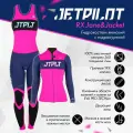 Гидрокостюм женский длинный без рукавов с курткой на молнии Jetpilot RX Jane&Jacket wms темно-синий, розовый размер XXL (2104506)