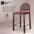 Стул полубарный Freddi мягкий со спинкой для кухни рогожка Bergenson Bjorn BB0000922