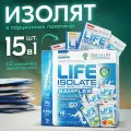 Протеин изолят сывороточного белка Tree of Life Isolate. Лайф мультикомпонентный набор белковых коктейлей с комплексом BCAA, здоровья и силы спортсменам 6 вкусов 450 гр, 15 саше (пакетов)