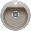 Мойка для кухни каменная POLYGRAN ATOL-460, Серая, Врезная, Круглая (Серый №14)