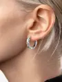 Серьги Greenbird, фианит, серебряный