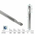 Фреза концевая спиральная однозаходная XCAN, 4х12х45 мм