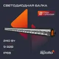 Балка светодиодная LIGHTS APOLLO 12-24V 240W комбинированный свет ДХО индикатор поворота габаритные огни