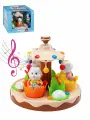 Юла Карусель Тортик (свет, звук) (пластик) (в пакете) (от 1 года) 02100, (Стеллар) ()