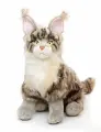 30505А Игрушка мягконабивная Кот Мейн-кун 31см. Серый -enj