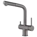 Смеситель для кухни под фильтр (выдвижной) Kern 2062 , вороненая сталь , Matt Gun
