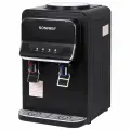 Кулер для воды SONNEN TSE-02WB, настольный, нагрев/охлаждение электронное, 2 крана, черный, 456174