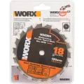 Пильный диск WORX WA8304, для дерева/стали/алюминия/пластика, 18 зубьев, 120 мм