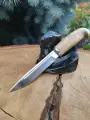 Финский нож Пуукко из кованой нержавеющей стали х12мф, ручная работа