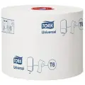 Бумага туалетная Tork Universal(T6) 1 слойн, Mid-size рулон, 135м/рул, мягкая, белая, 27 штук