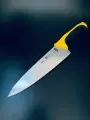 Нож Atlantic Chef Кухонный Поварской, желтый, 21 см