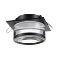 370916 SPOT NT22 300 черный Светильник встраиваемый IP20 GU10 9W 220V GEM