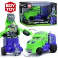 Машинка Oubaoloon Автодеформатор, сине-зеленая, в коробке