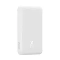 Powerbank Baseus Magnetic Mini Wireless P100522107223, 5000 мАч, 1 Type-C, 20W, БЗУ, пластик, белый