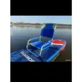 Кресло-сиденье складное для сапборда, каяк, каноэ , байдарки лодок пвх-Алюминиевое, цв. голубой,67х53х15
