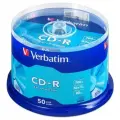 Оптический диск CD-R Verbatim 700МБ 52x, 50шт, cake box [43351]