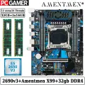 Комплект материнская плата Amentmen X99-B4 + Xeon 2690V3 + 32GB DDR4 ECC REG 2x16GB
