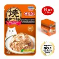 CIAO Yaki Katsuo Dinner Тунец Кацуо на гриле с морским гребешком со вкусом бульона даси, паучи 16 x 50г