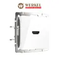 Встраиваемая розетка Werkel HDMI W1186001, IP20, защитное покрытие, белая
