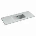 Раковина накладная Ceramicanova Compact 1010x395x175, белый, CN7027