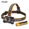 FENIX HM65R налобный фонарь 1400 лм, with 3400mah battery
