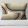 Подушка декоративная Радуга Геометрия 30х50 велюр