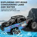 Радиоуправляемая машинка амфибия, внедорожник вездеход 4WD - синий