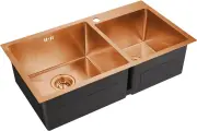 Кухонная мойка Emar EMB-210 PVD Nano Coppery 78x43 см, медь матовая