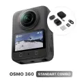 Экшн-камера DJI Osmo 360 Standard Combo, 8K видео Boost 4K/120fps, 120 Мп фото, Wi-Fi 6, комплект с доп. аккумуляторами