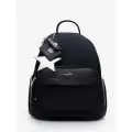 Рюкзак David Jones 21030, городской, черный, женский, искусственная кожа, полиэстер