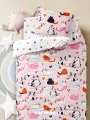Детское постельное белье Василек юниор, Поплин, хлопок 100%, Кошачья любовь