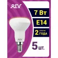 Упаковка светодиодных ламп 5 шт REV 32363 1, 2700K, Е14, R50, 7 Вт