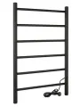 Полотенцесушитель электрический Vimarr Kaskad LNK-VMRKeT58BM 500х800 лесенка, с диммером, черный матовый (муар)