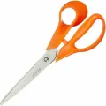Ножницы Attache Orange 203мм, асимметричные эллиптические ручки, остроконечные, 20шт.