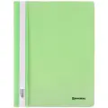 Скоросшиватель пластиковый BRAUBERG Pastel, А4, 130/180 мкм, мятный, 1 шт. (BRAUBERG 270458)