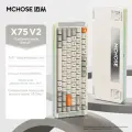 Механическая клавиатура MCHOUSE X75V2, 8000 мАч, гиацинтовый переключатель, белый