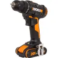 Дрель-шуруповерт аккумуляторная WORX 20В, 2Ач х2, ЗУ 0,4А, сумка WX100.2