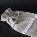Мешочек Да Будет Хлеб, для хранения хлеба, двухслойный, лен, хлопок, 50x30 см