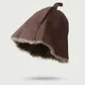 Шапка для бани и сауны из овчины Медвежье ухо