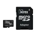 Карта памяти Mirex microSDXC 128 ГБ Class 10, V10, A1, UHS-I U1, R/W 45/25 МБ/с, адаптер на SD, 1 шт., черный