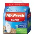 Наполнитель древесный комкующийся Mr. Fresh Smart для туалета длинношерстных кошек (18 л)