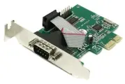 PCI-E RS232 контроллер на 2 COM порта 9M Orient XWT-PE2SLP низкопрофильный Low Profile чип CH382L WinChipHead
