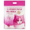 Наполнитель для кошачьего туалета, сибирская кошка, силикагелевый, розовый, 16 л