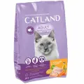 Сухой корм для кошек Catland с курицей и уткой, полнорационный, упаковка 6 шт х 1,3 кг