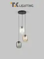 Люстра / Подвесной светильник TK Lighting Elio 5973, E27, 3*15 Вт, цвет прозрачный/дымчатый/бежевый/черный