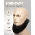 Борода накладная натуральная черная, ручная работа HHB-243 1